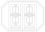 镂空花图案