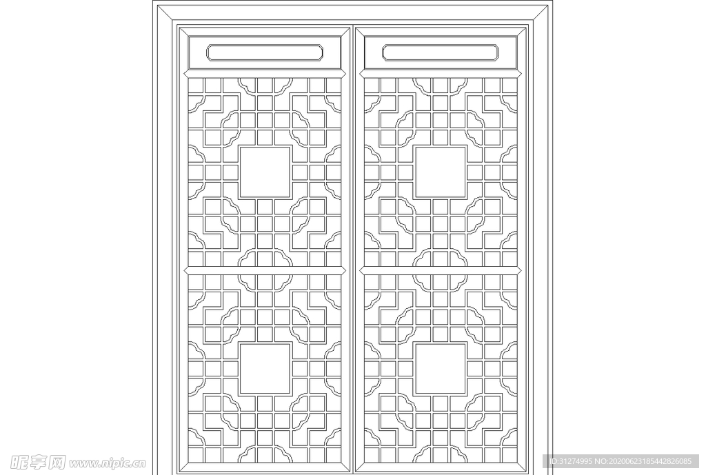 镂空花图案