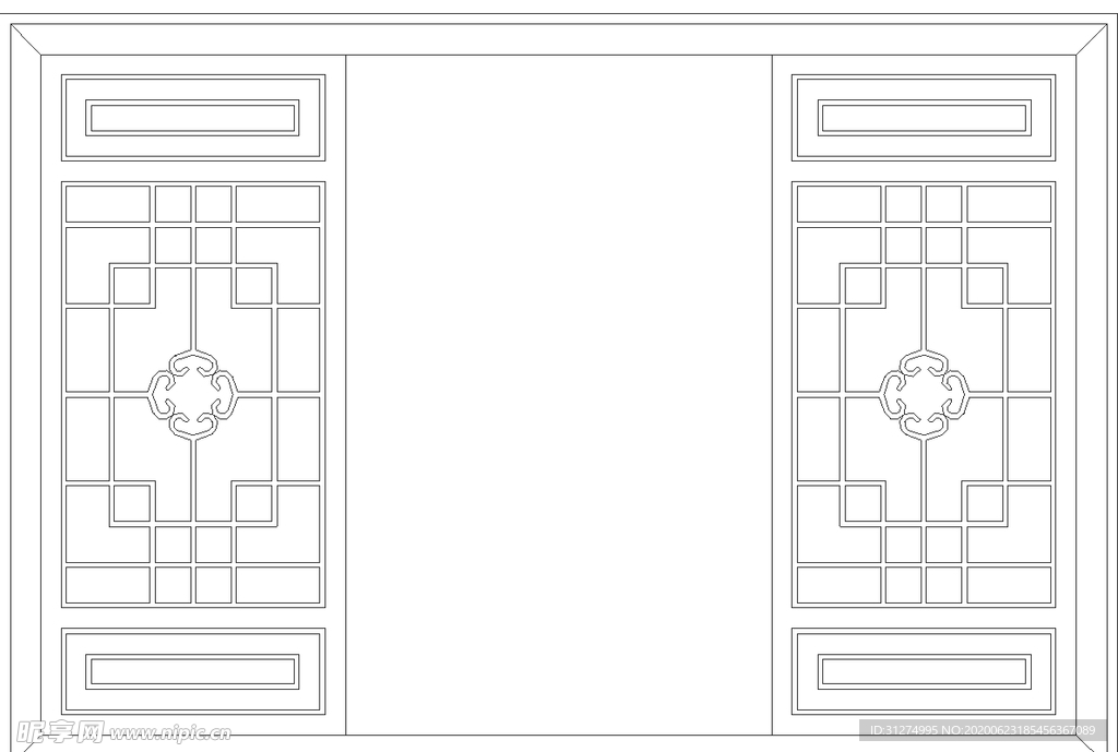 镂空花图案