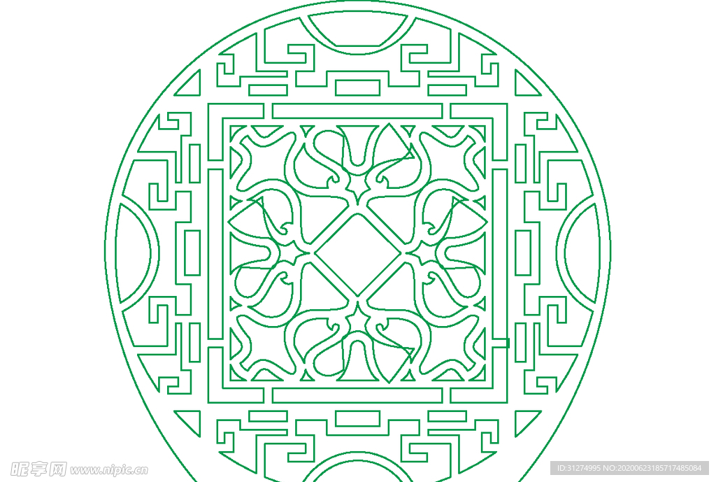 镂空花图案
