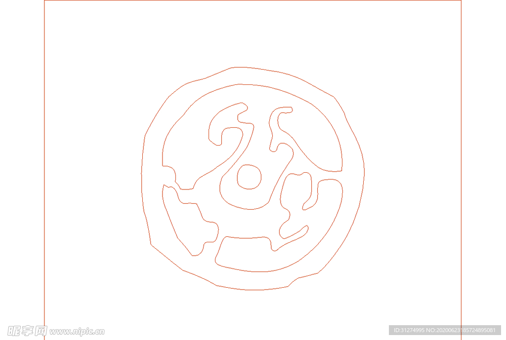 镂空花图案