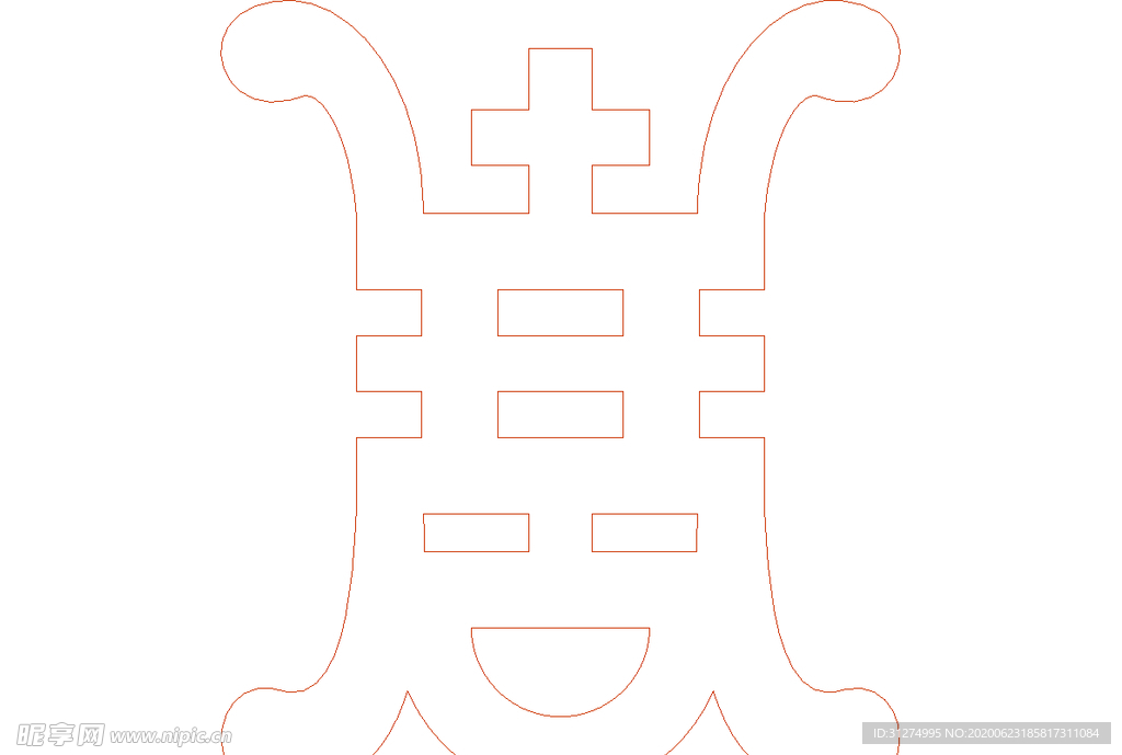 镂空花图案