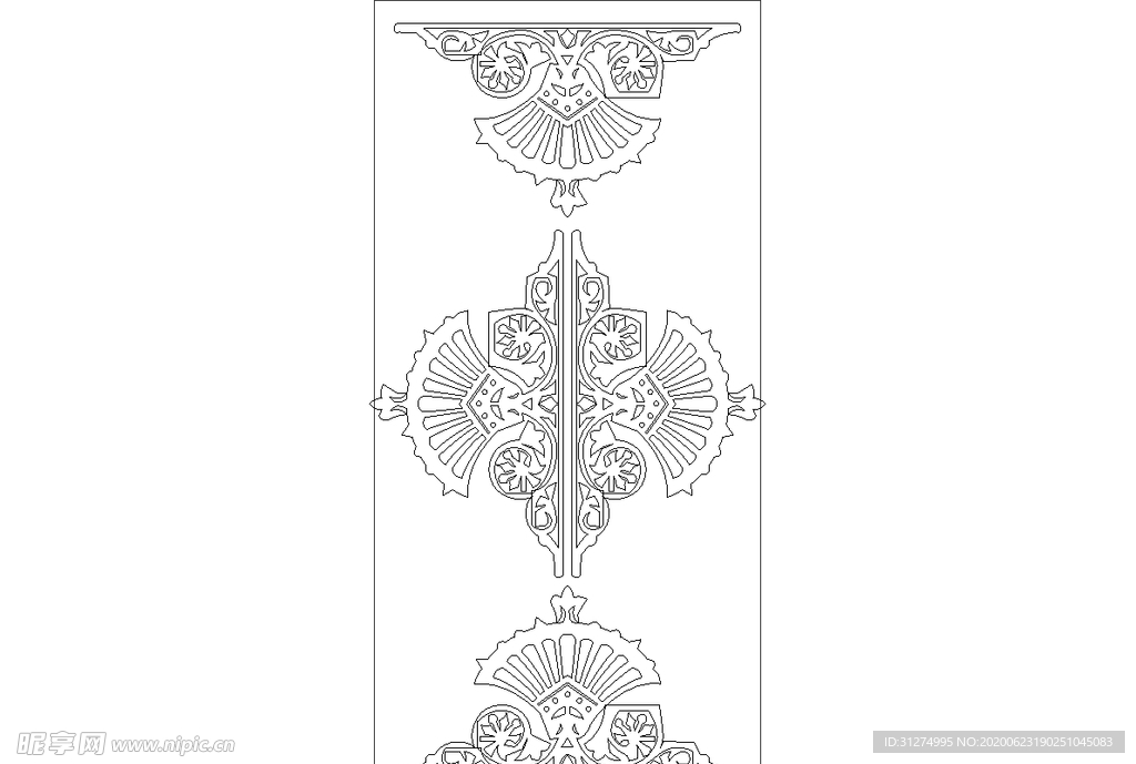 镂空花图案