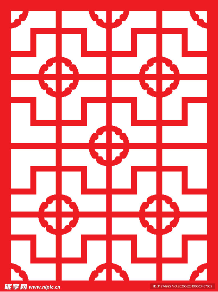 镂空花图案