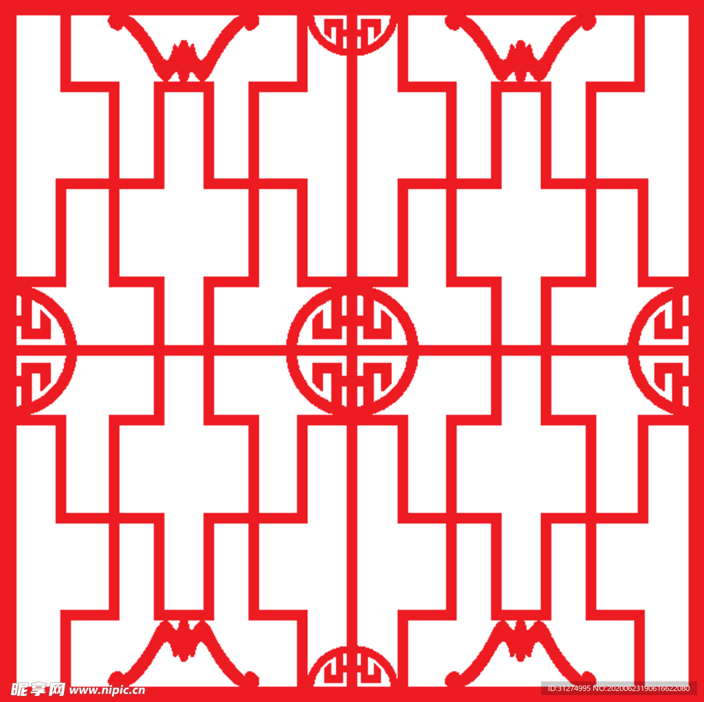 镂空花图案