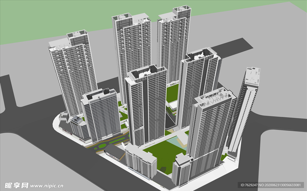 融创住宅精细模型