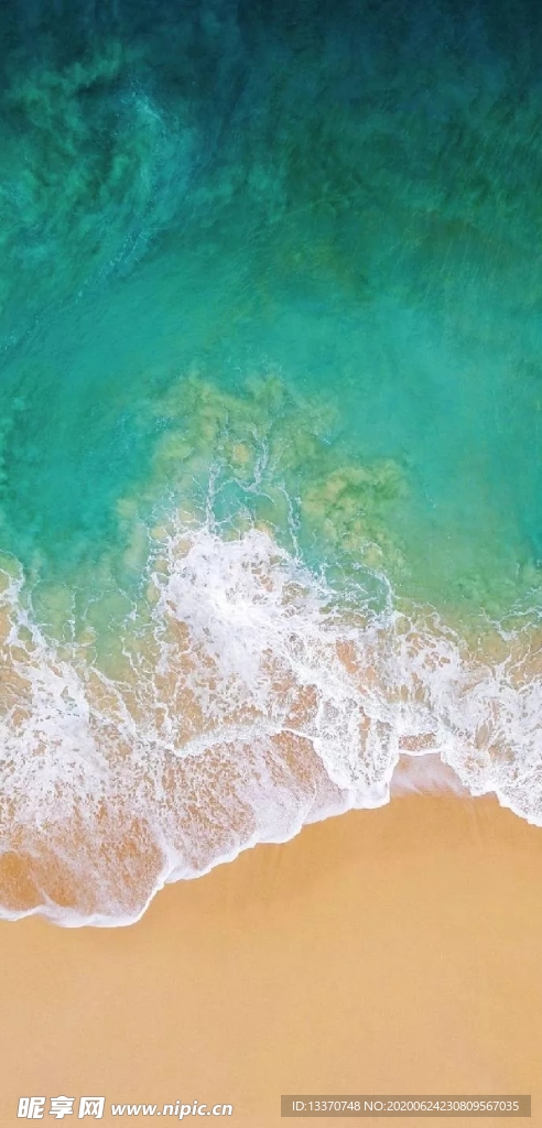 绿色海面