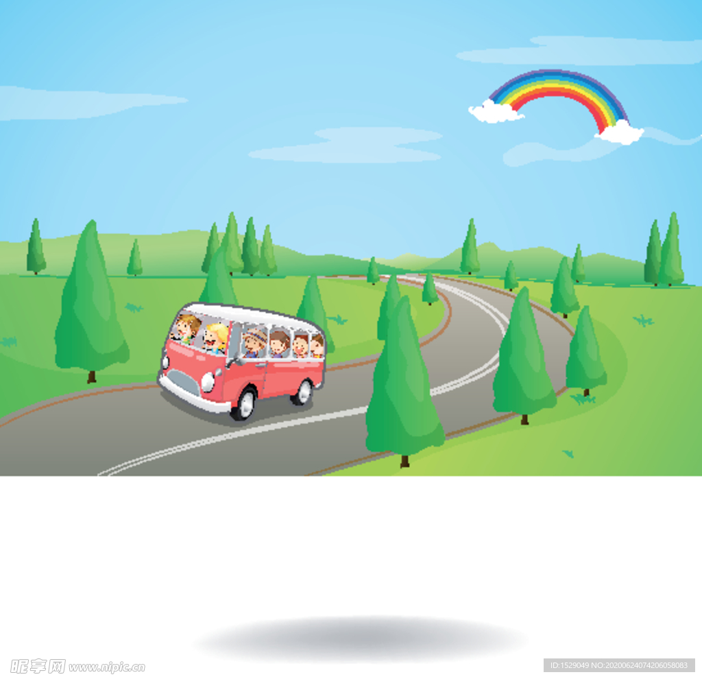 卡通道路