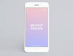 白色手机样机效果图