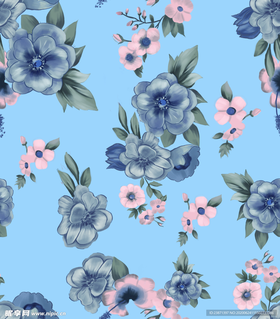 手绘花朵