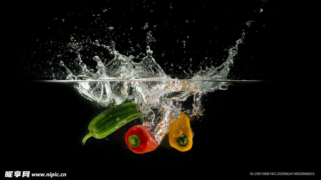 水中水果水中蔬菜图片