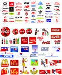 运动品牌和快餐饮料品牌logo
