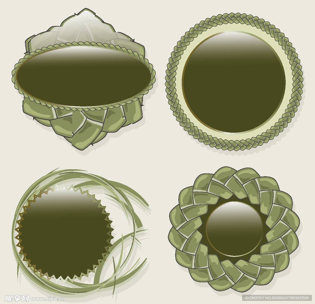 矢量标签素材