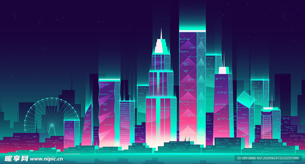 霓虹城市