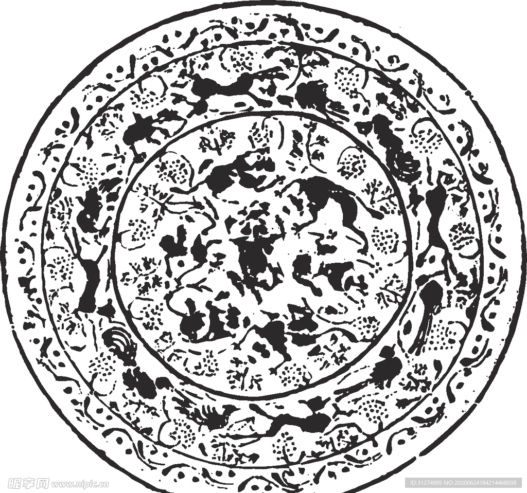 镂空花图案