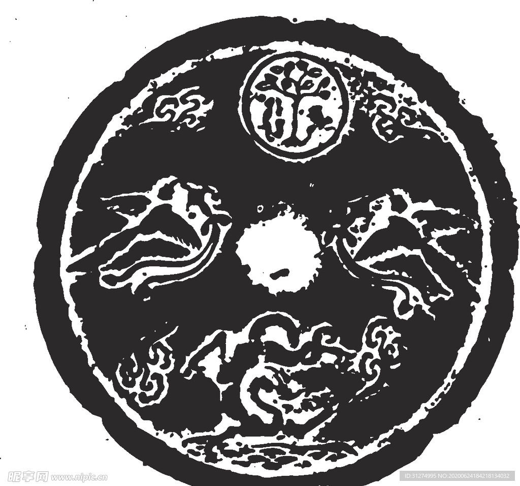 镂空花图案