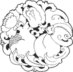 镂空花图案