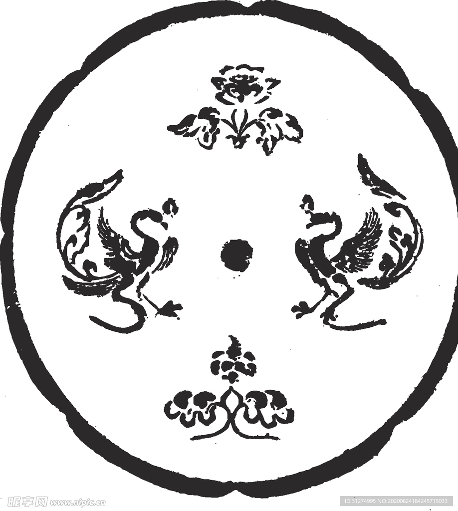 镂空花图案