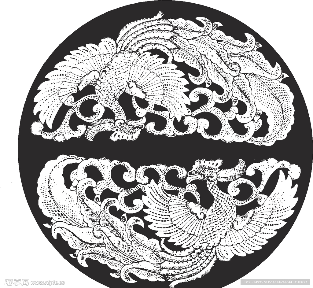镂空花图案