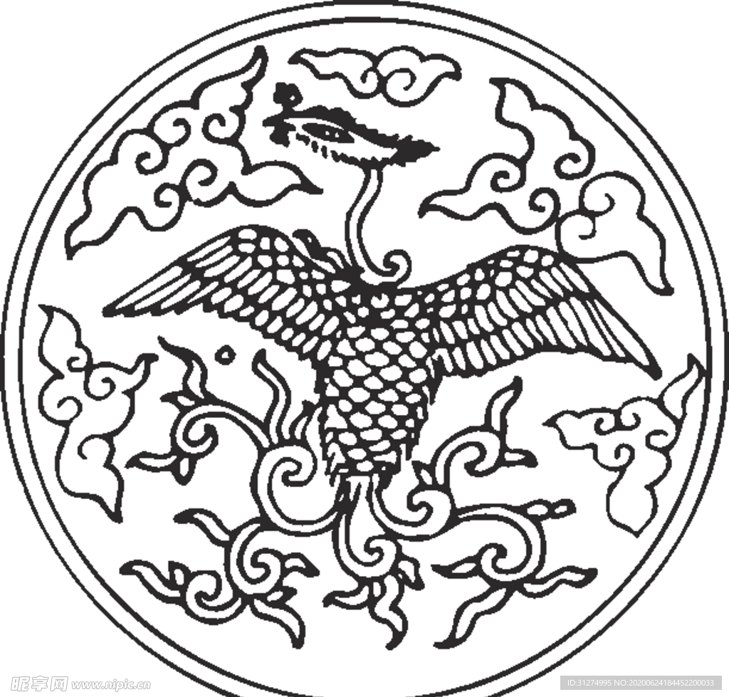 镂空花图案
