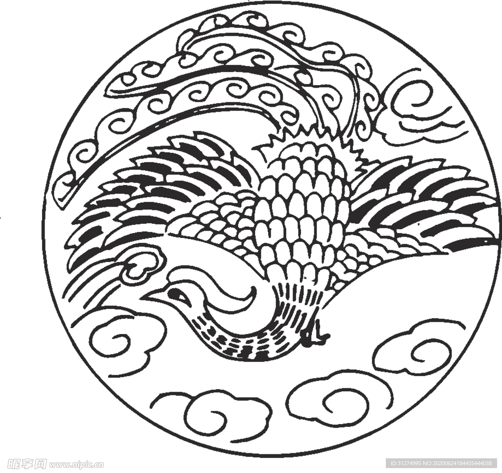 镂空花图案