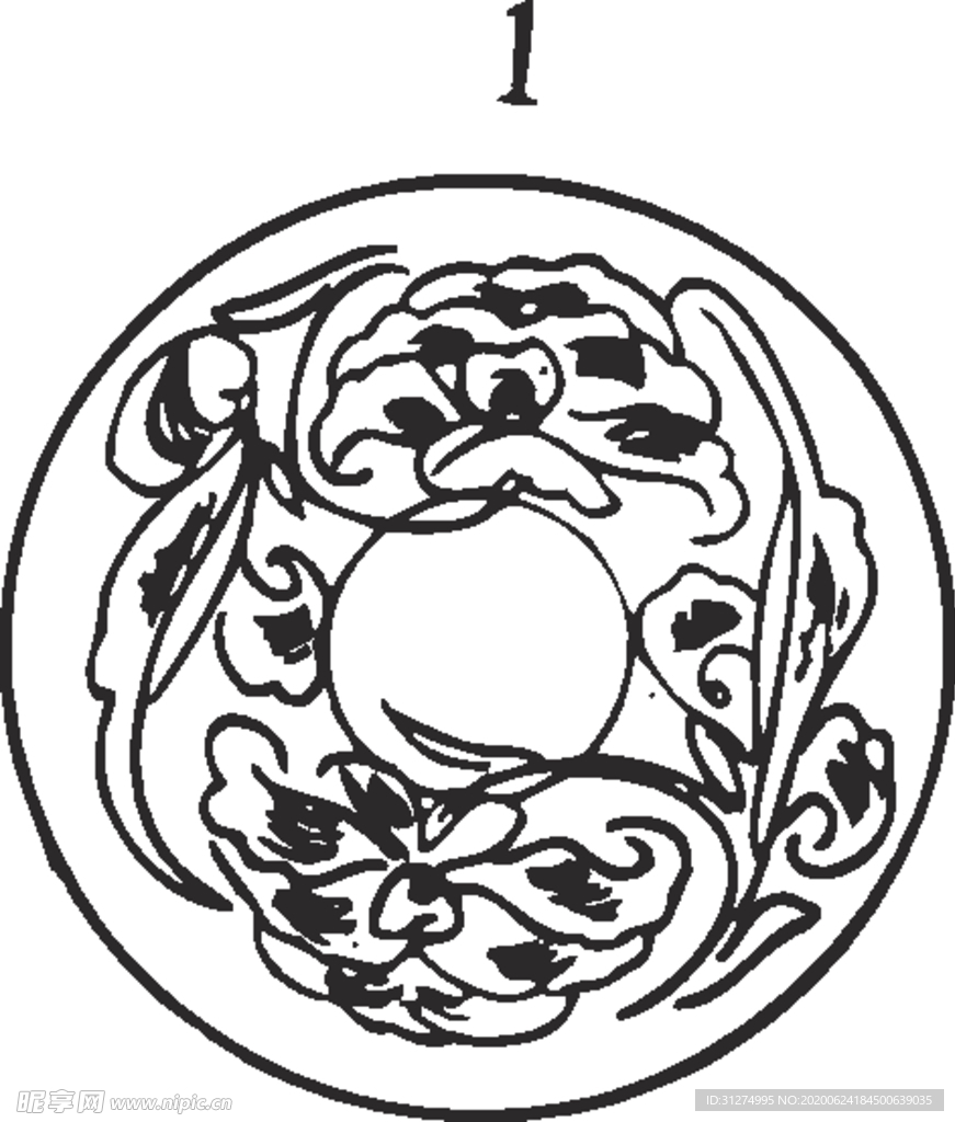 镂空花图案