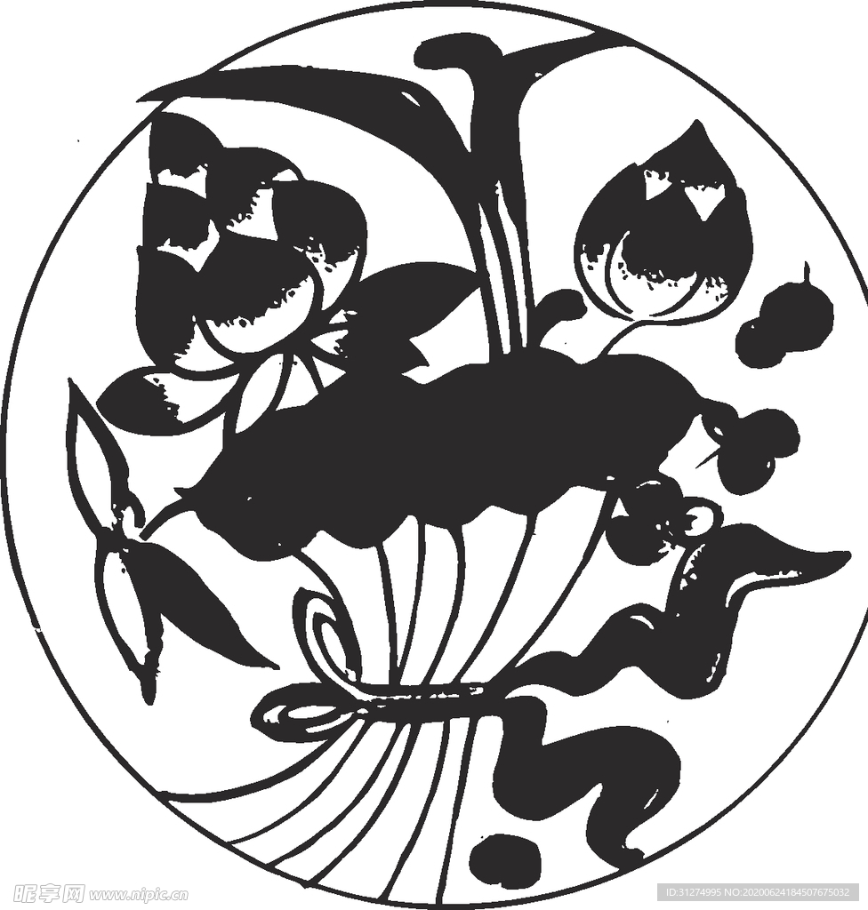 镂空花图案