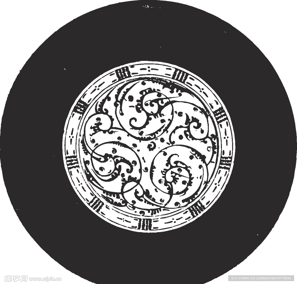 镂空花图案