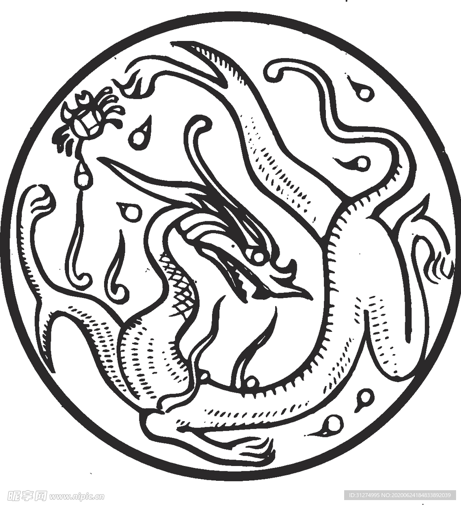 镂空花图案