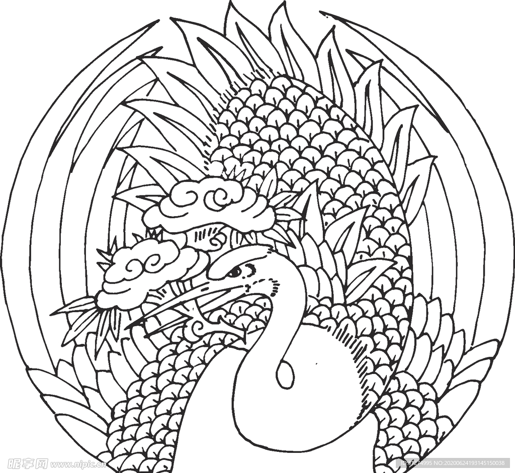 镂空花图案