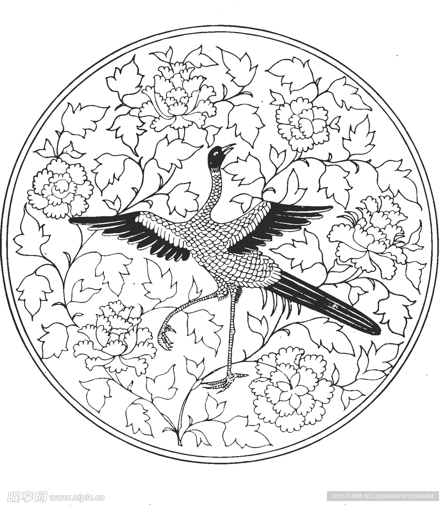镂空花图案