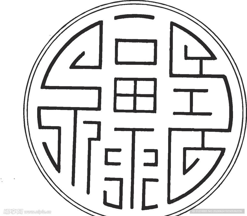 镂空花图案