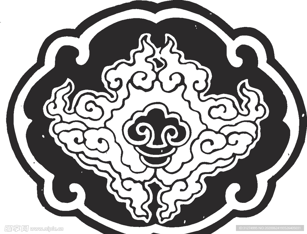 镂空花图案