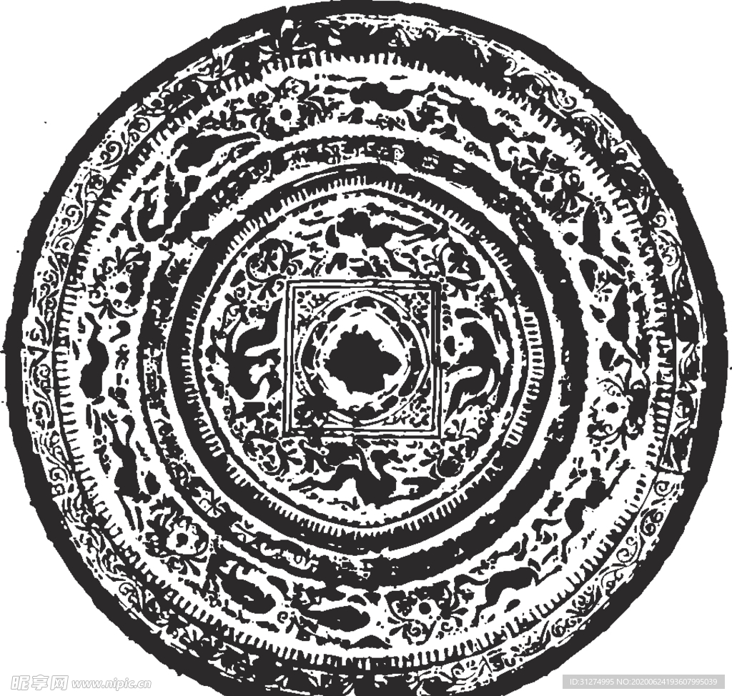 镂空花图案