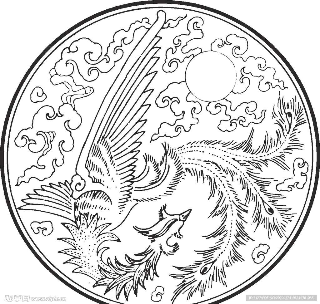镂空花图案