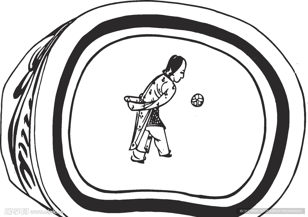 镂空花图案