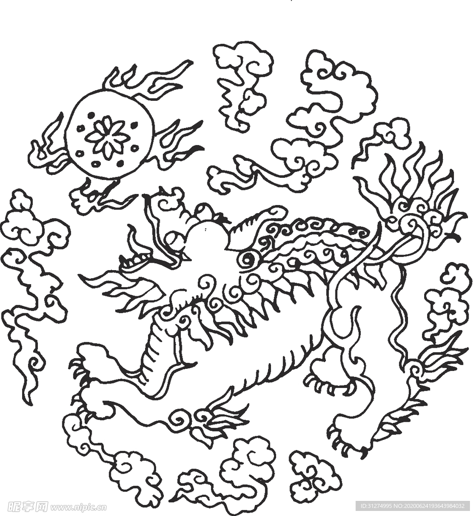镂空花图案