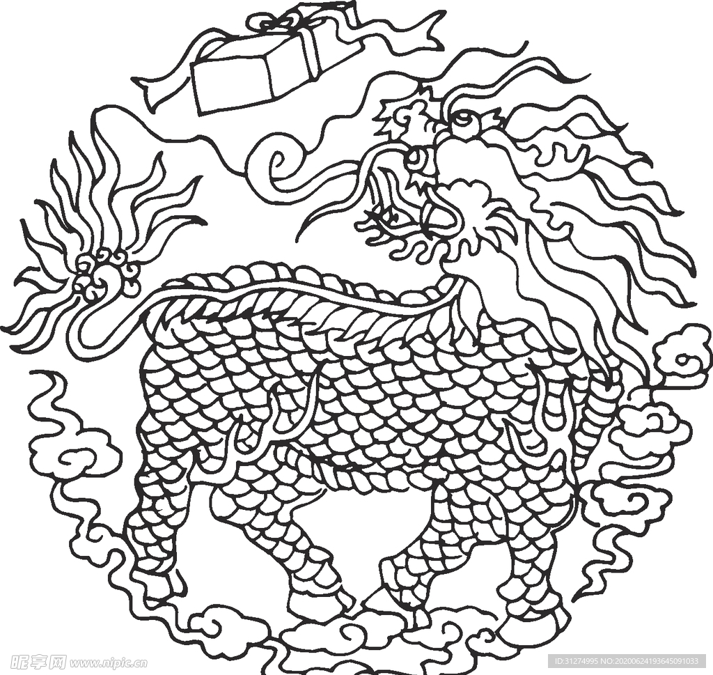 镂空花图案