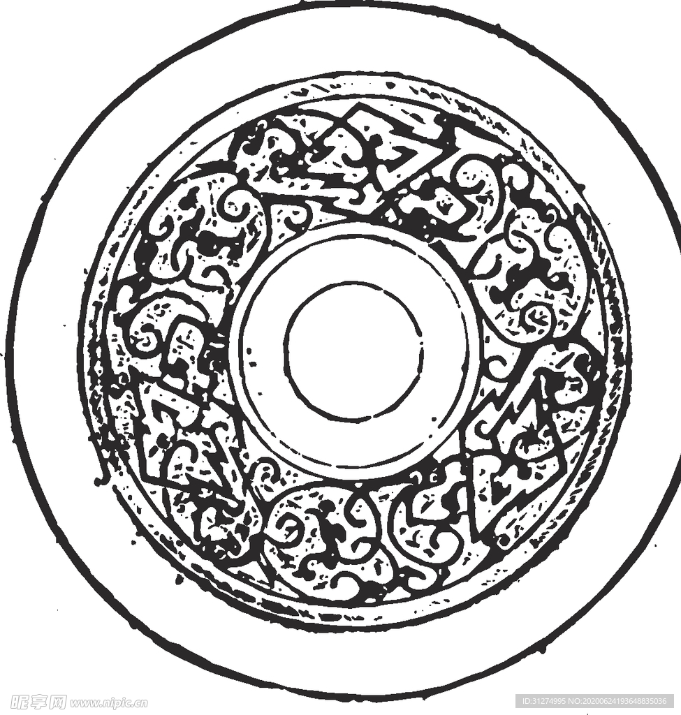 镂空花图案
