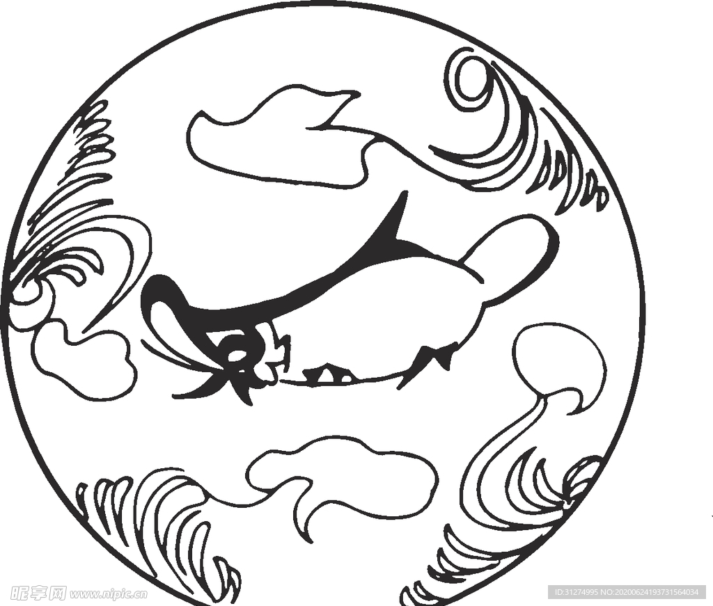 镂空花图案