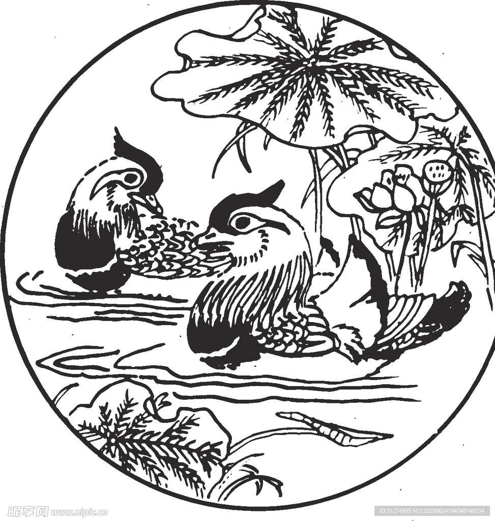 镂空花图案