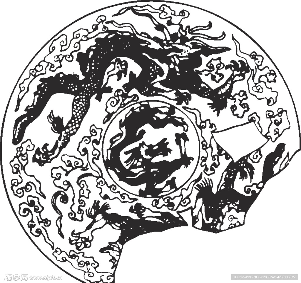 镂空花图案