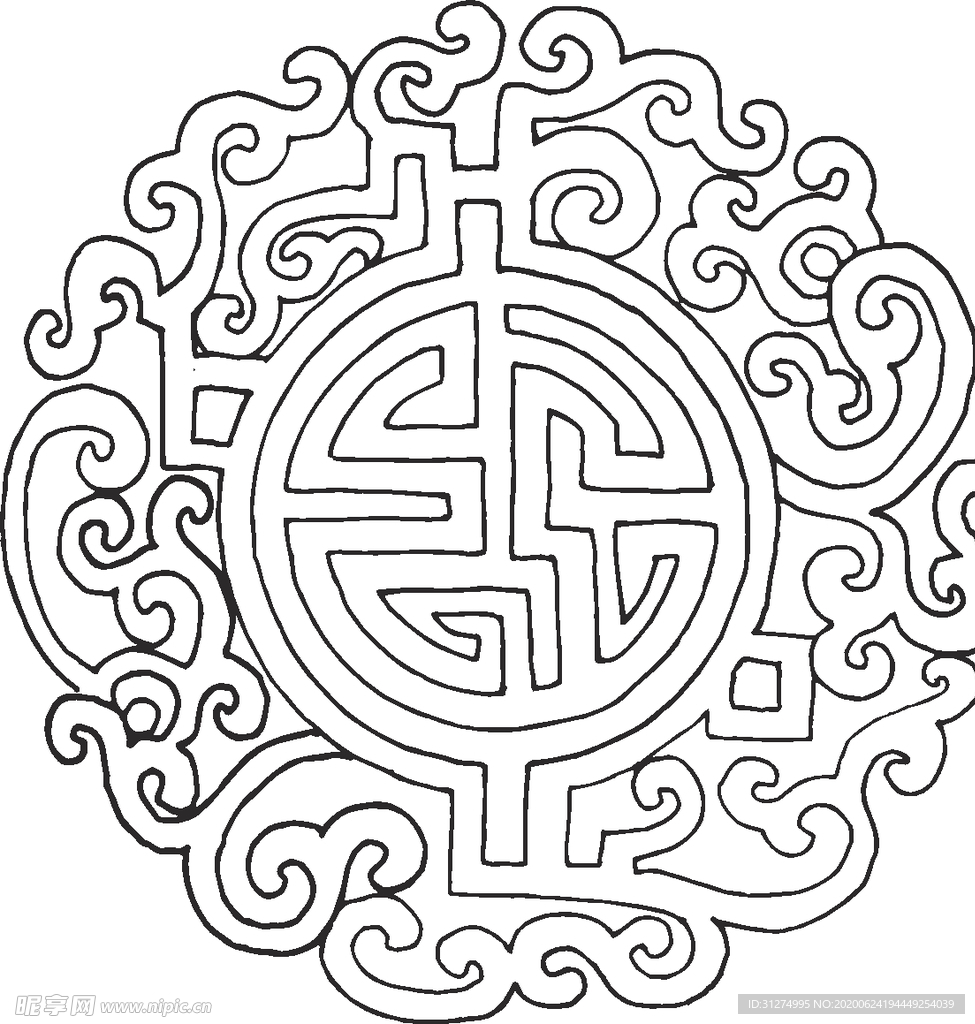 镂空花图案