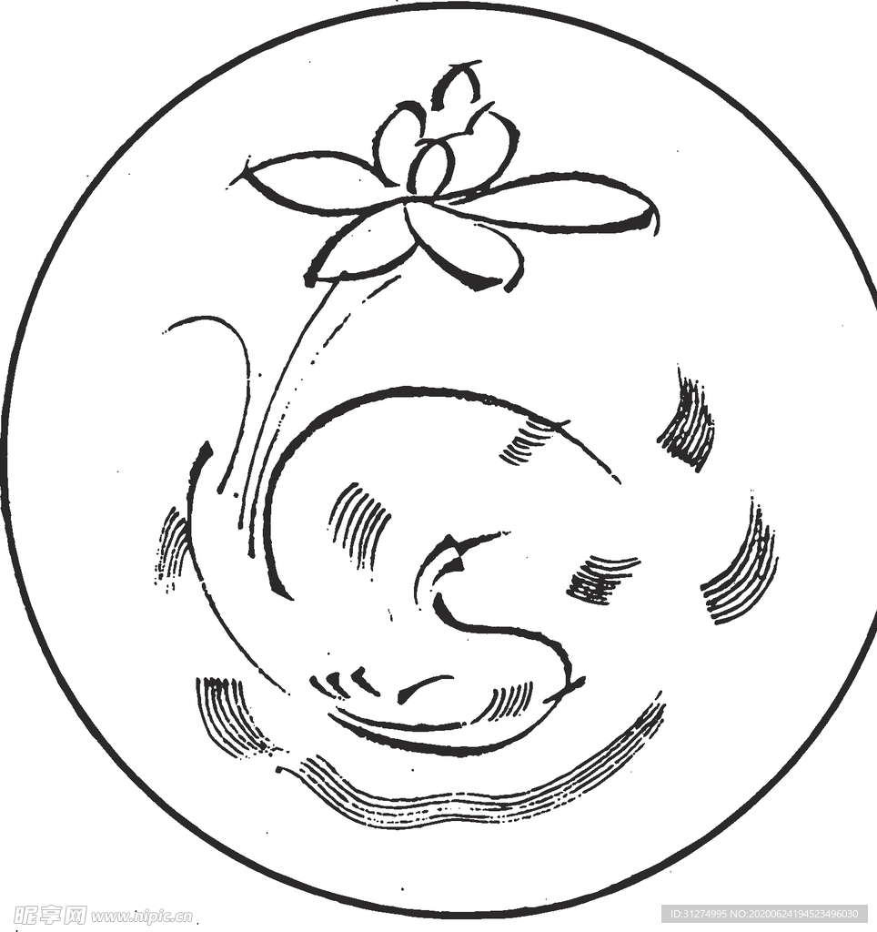 镂空花图案
