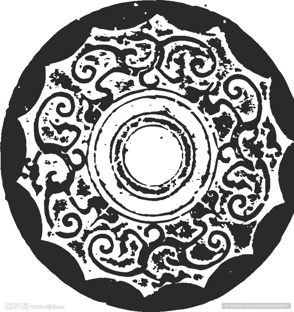 镂空花图案