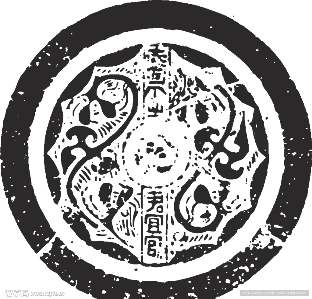 镂空花图案