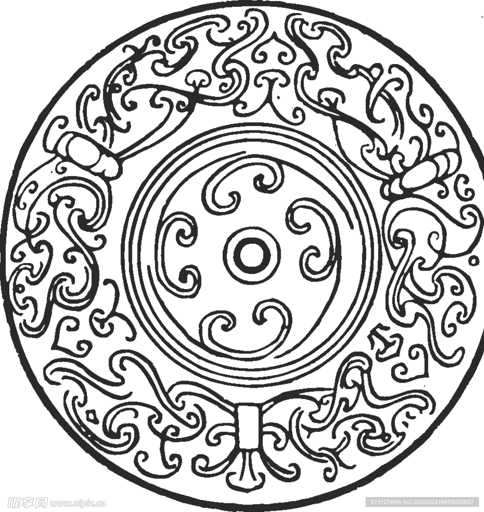 镂空花图案