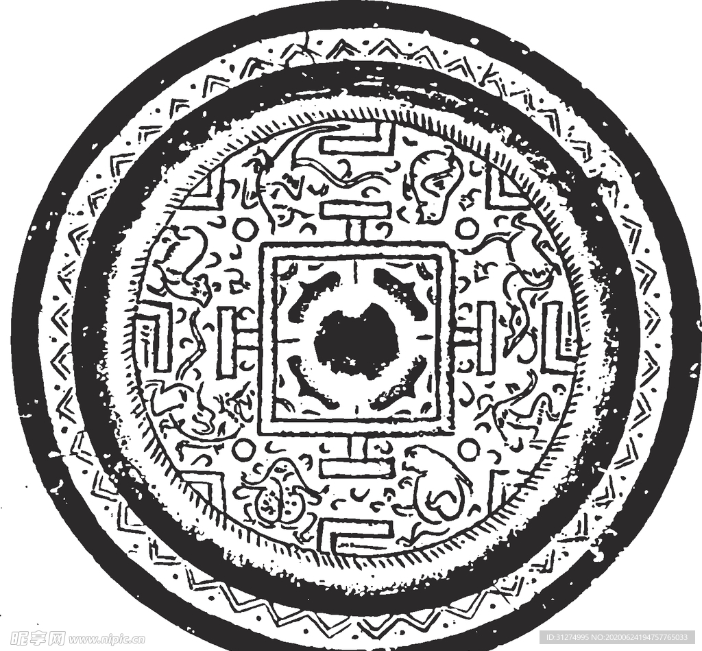 镂空花图案