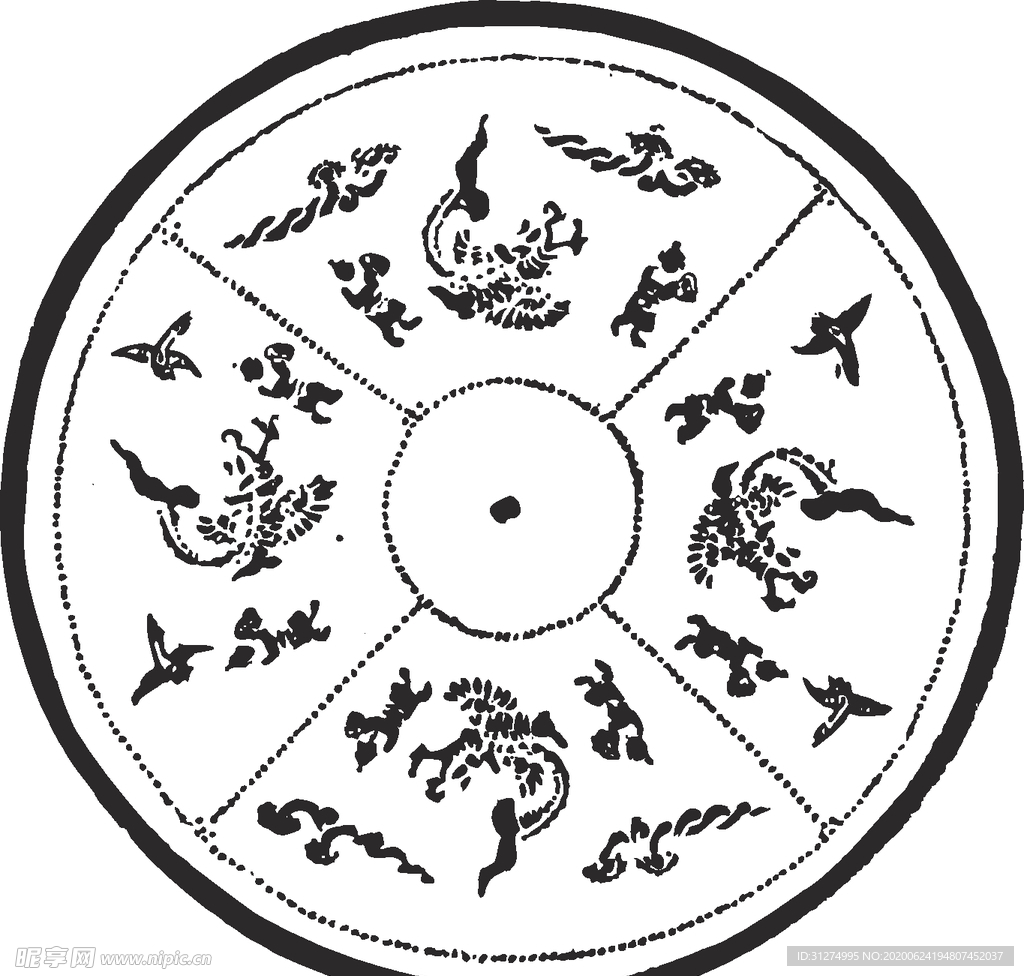 镂空花图案