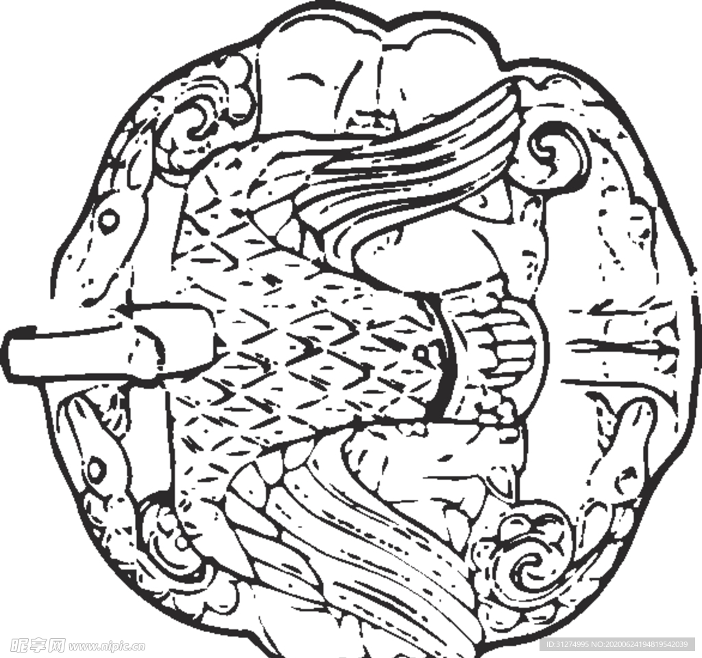 镂空花图案